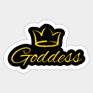 Goddess, Black Queen, Black Woman, African American Woman. Sticker